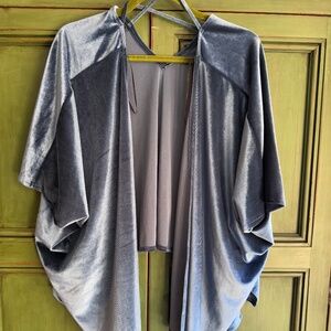 Angie Velvet Kimono blue